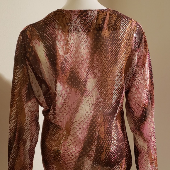 Plus size zippered long sleeve Tunic - Picture 2 of 4